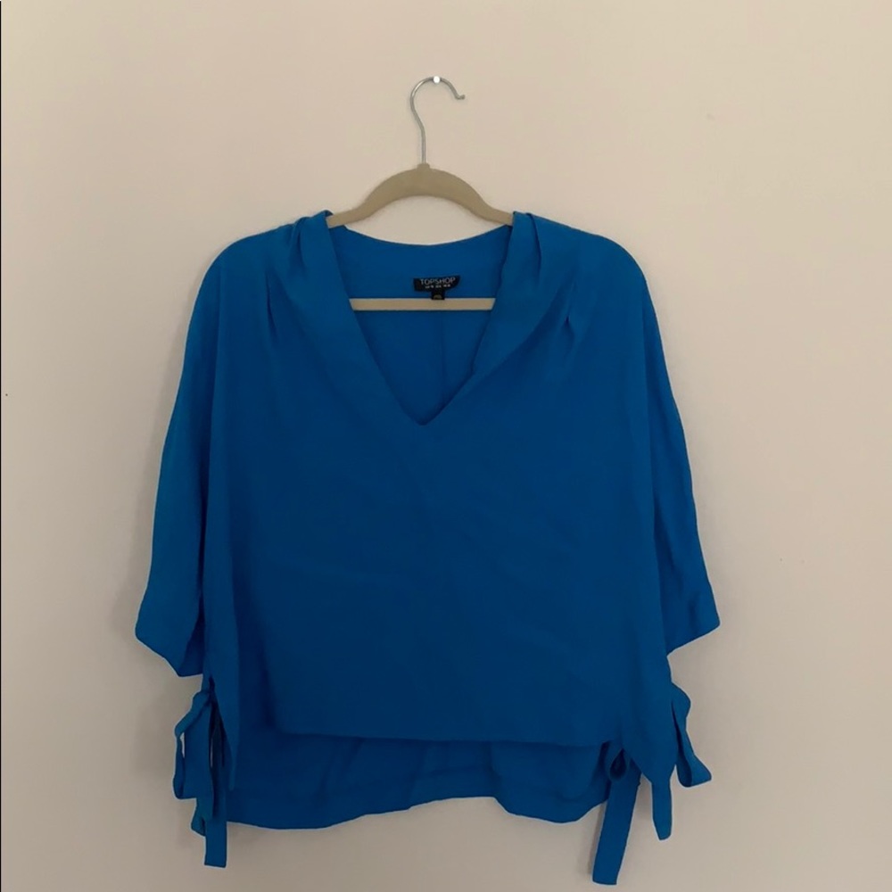 Cobalt blue TopShop blouse